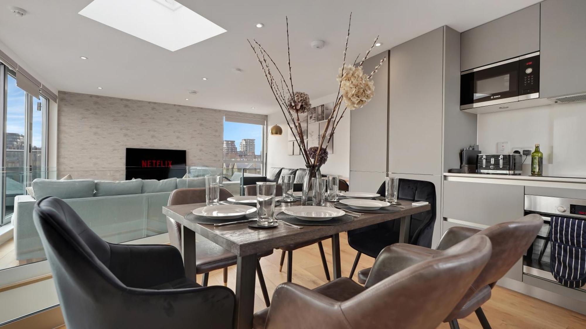 לונדון Modern And Spacious Penthouse Apartment In Putney With Free Parking מראה חיצוני תמונה